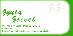 gyula zeisel business card